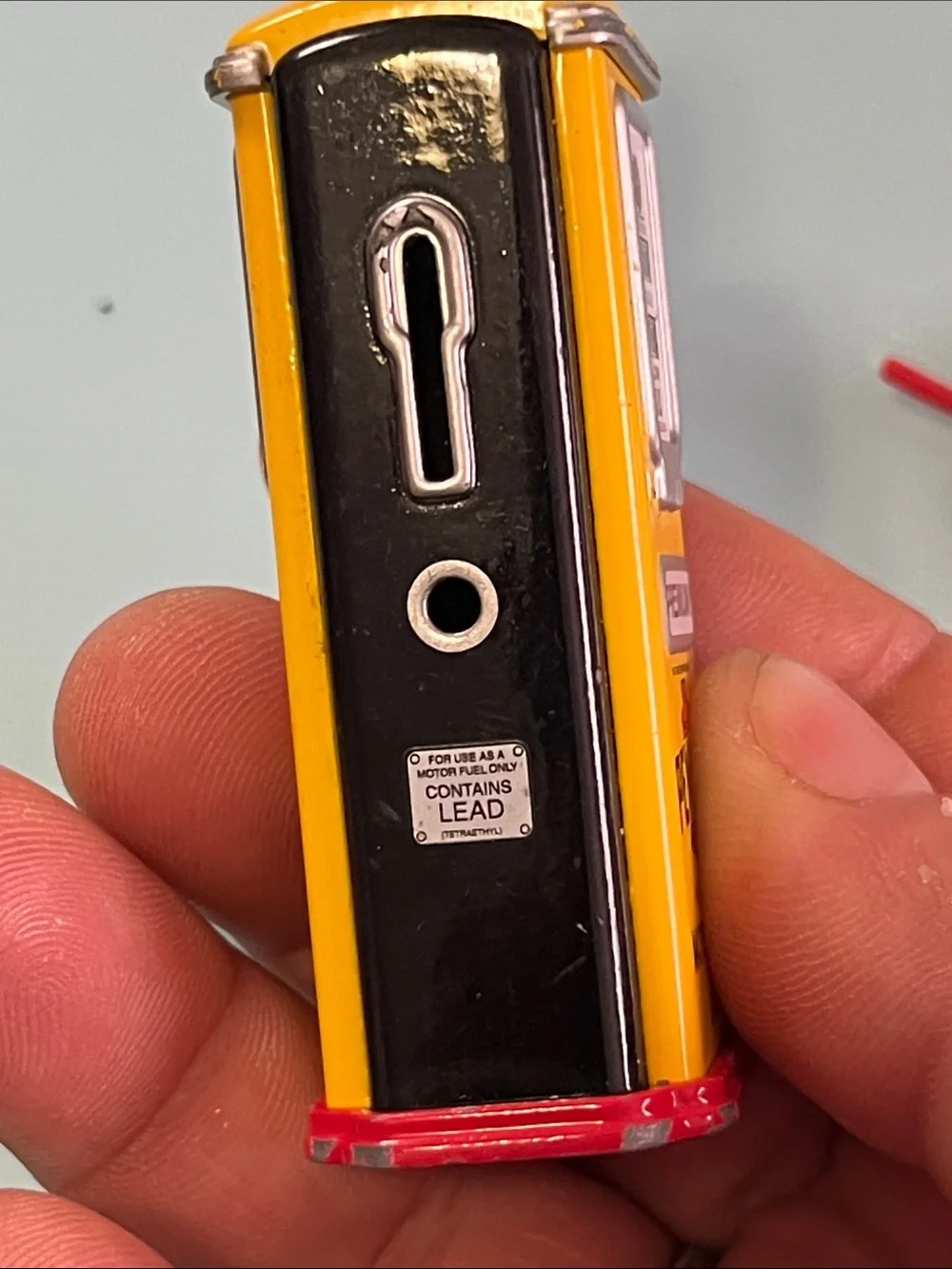 Yellow Toy Gas Pump with Red Gas Can - Kids Vehicles